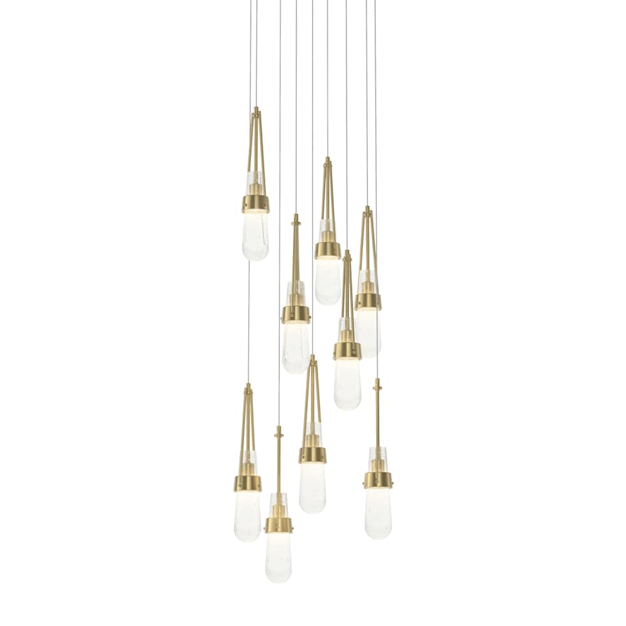 Hubbardton Forge Link 9 Light 21" Wide Multi Light Pendant