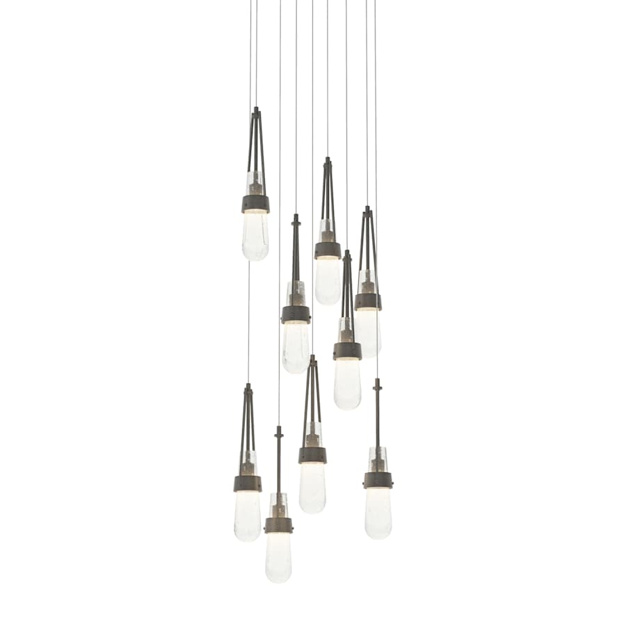 Hubbardton Forge Link 9 Light 21" Wide Multi Light Pendant