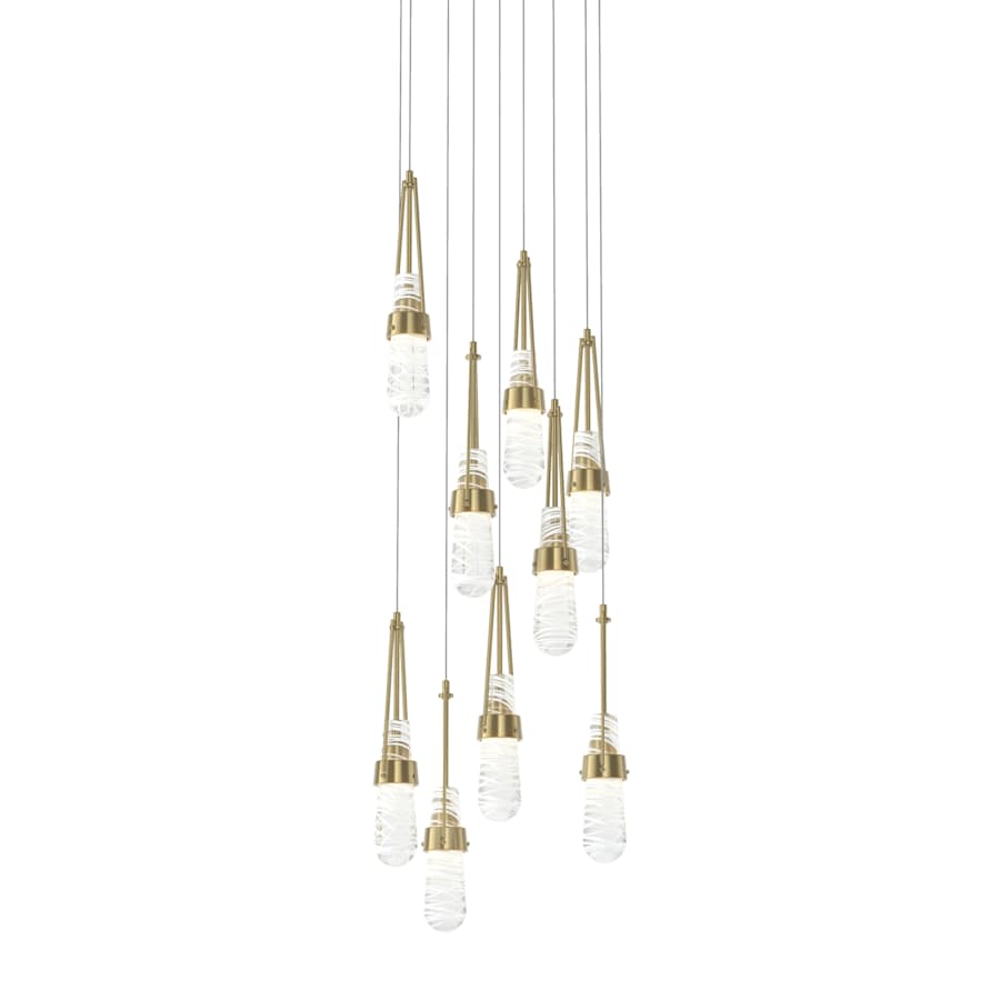 Hubbardton Forge Link 9 Light 21" Wide Multi Light Pendant