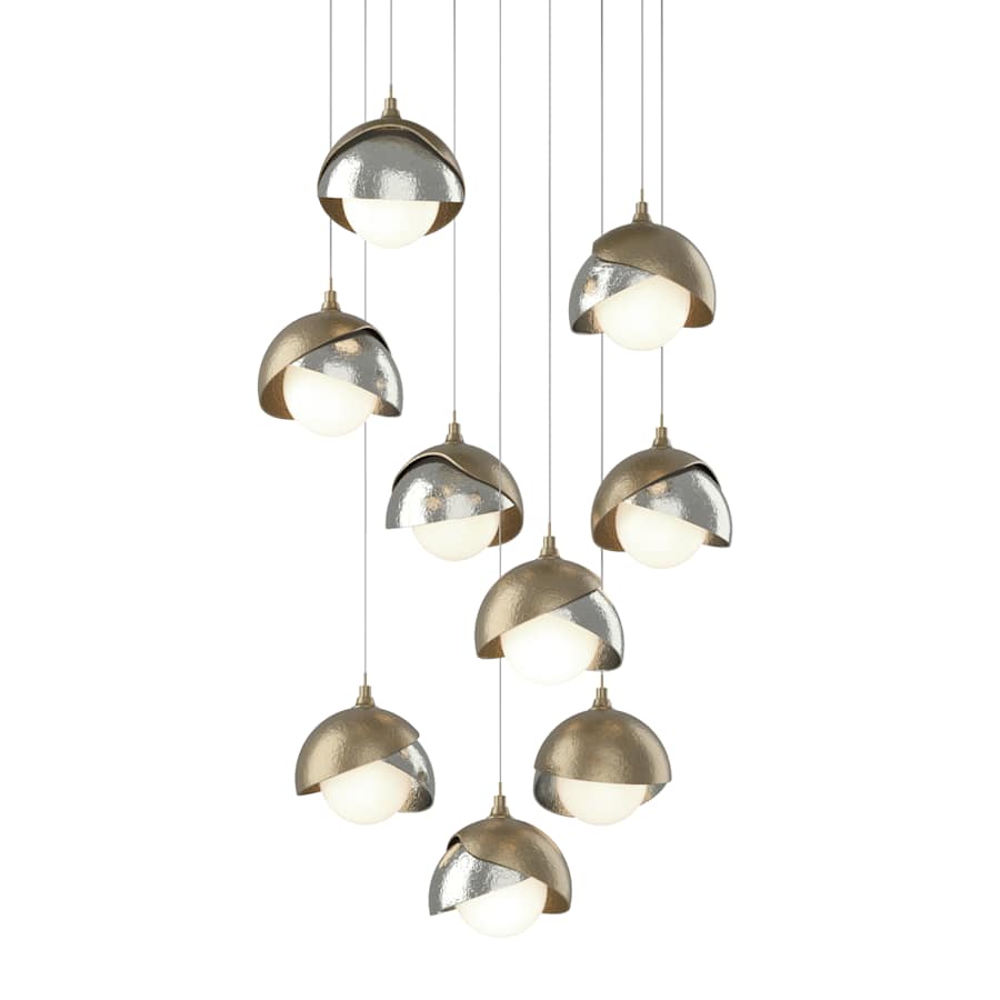 Hubbardton Forge Brooklyn 9 Light 21" Wide Suspension Multi Light Pendant