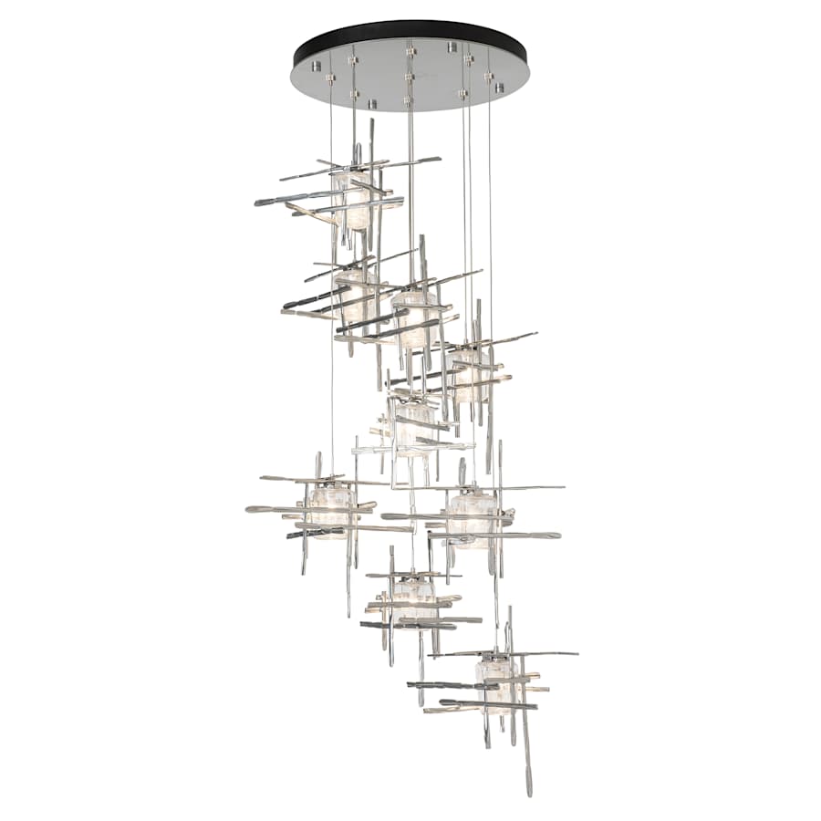 Hubbardton Forge Tura 9 Light 30" Wide Abstract Multi Light Pendant