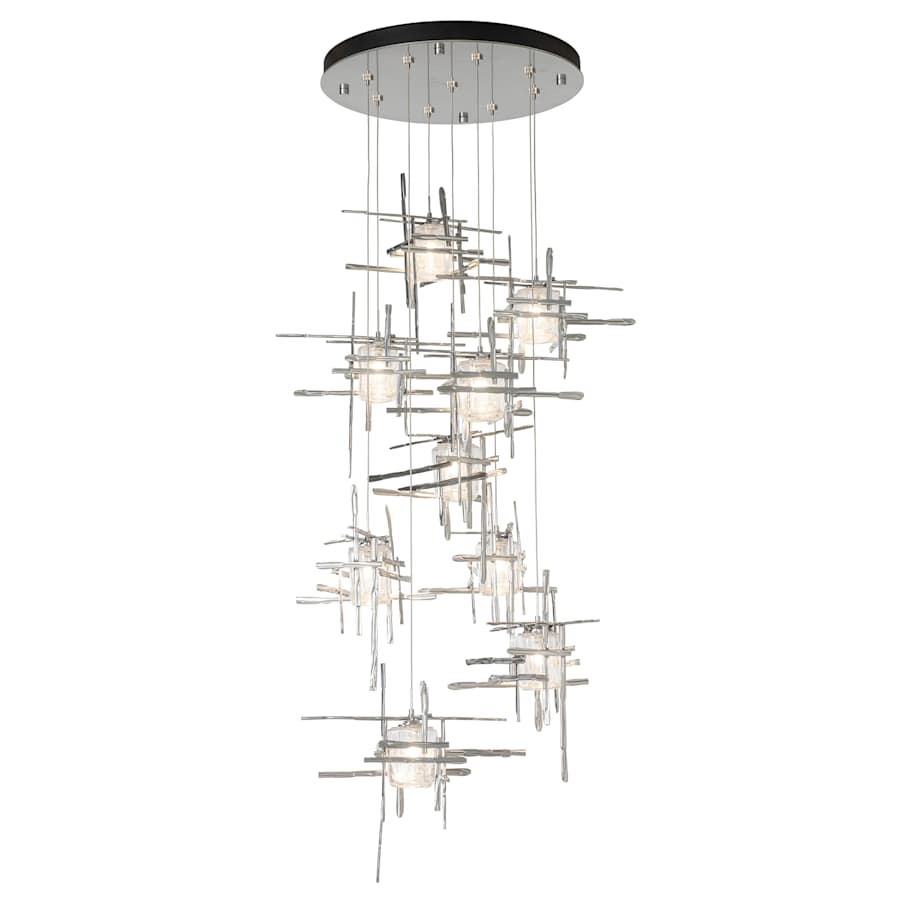 Hubbardton Forge Tura 9 Light 30" Wide Abstract Multi Light Pendant
