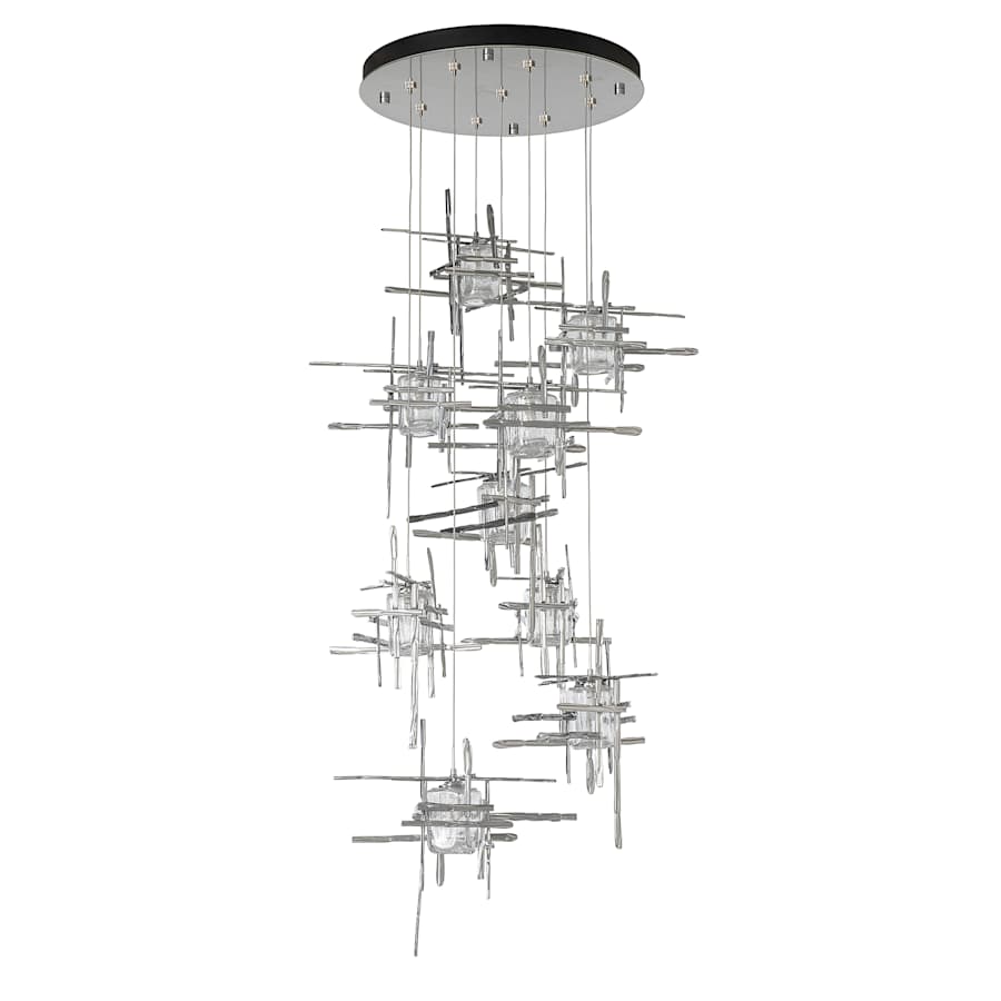 Hubbardton Forge Tura 9 Light 30" Wide Abstract Multi Light Pendant