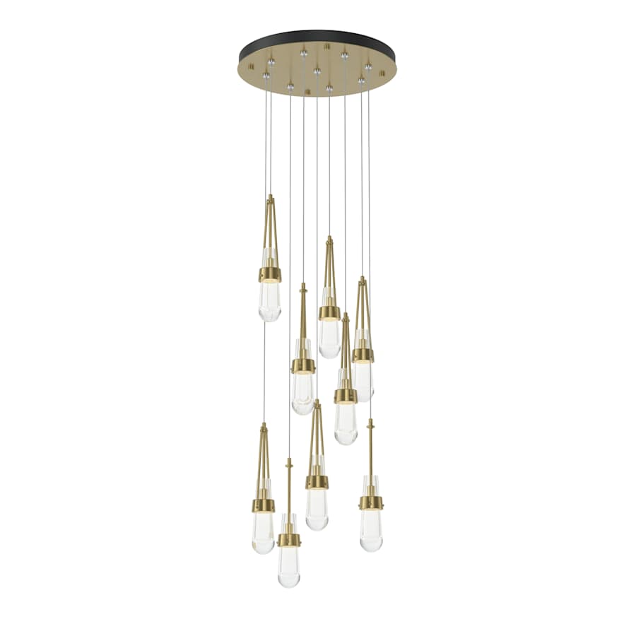 Hubbardton Forge Link 9 Light 21" Wide Multi Light Pendant