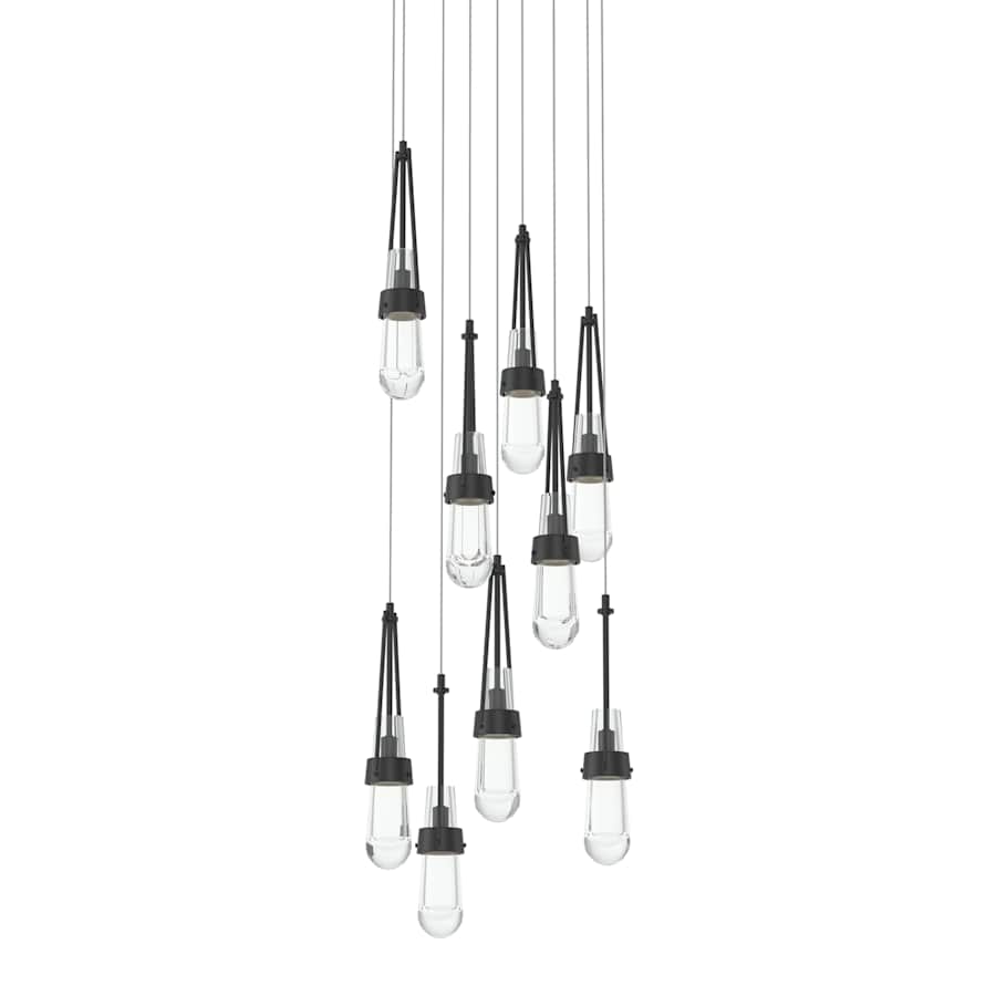 Hubbardton Forge Link 9 Light 21" Wide Multi Light Pendant