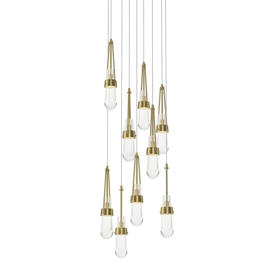Hubbardton Forge Link 9 Light 21" Wide Multi Light Pendant