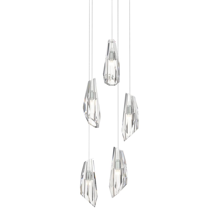 Hubbardton Forge Luma 5 Light 15" Wide Crystal Multi Light Pendant