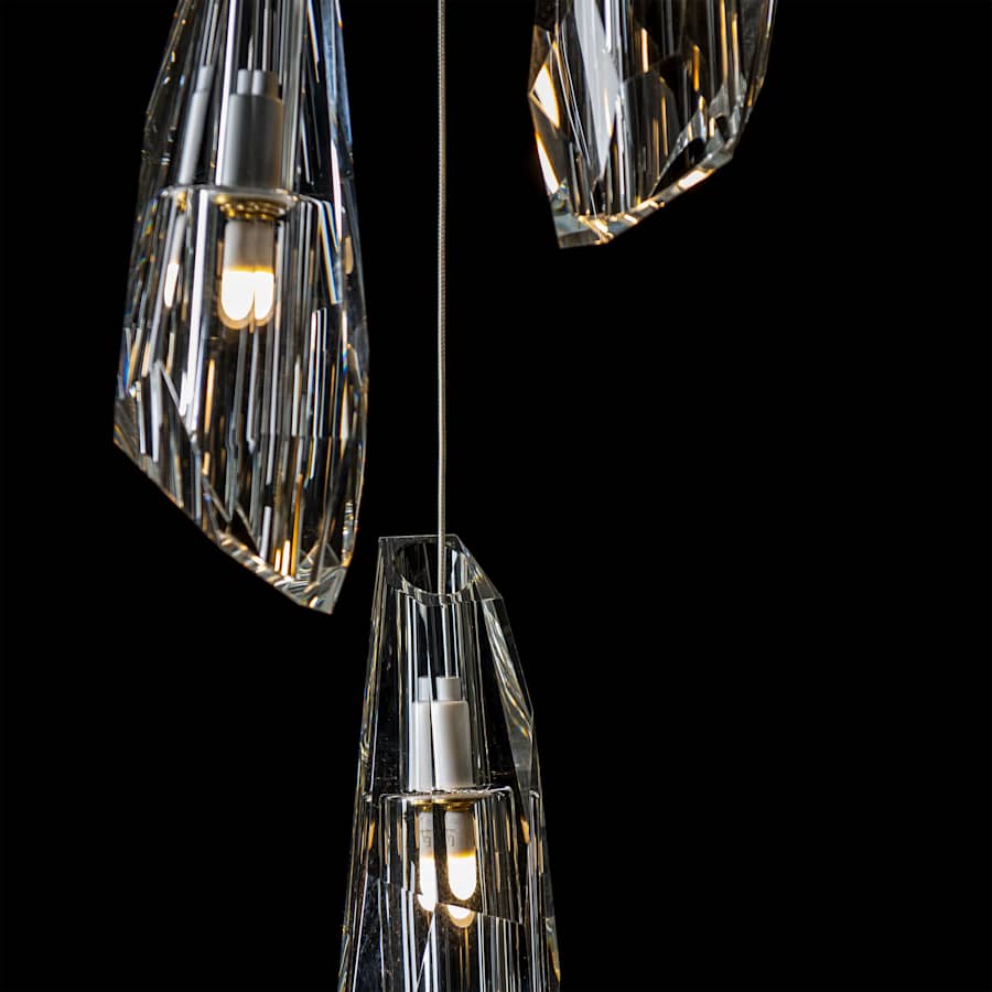 Hubbardton Forge Luma 5 Light 15" Wide Crystal Multi Light Pendant