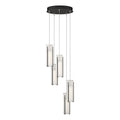 Hubbardton Forge Exos Glass 5 Light 14" Wide Suspension Multi Light Pendant