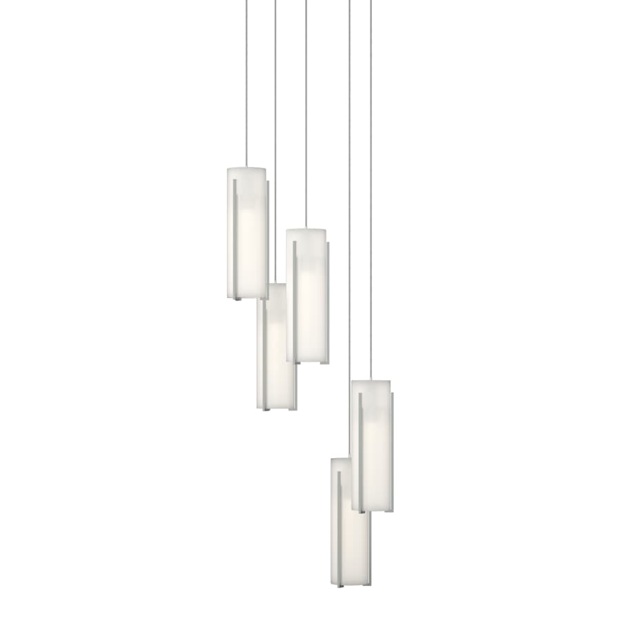 Hubbardton Forge Exos Glass 5 Light 14" Wide Suspension Multi Light Pendant
