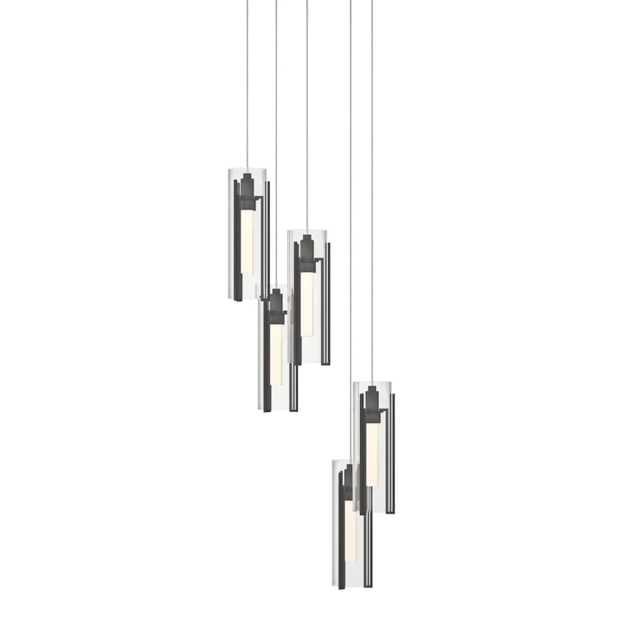 Hubbardton Forge Exos Glass 5 Light 14" Wide Suspension Multi Light Pendant