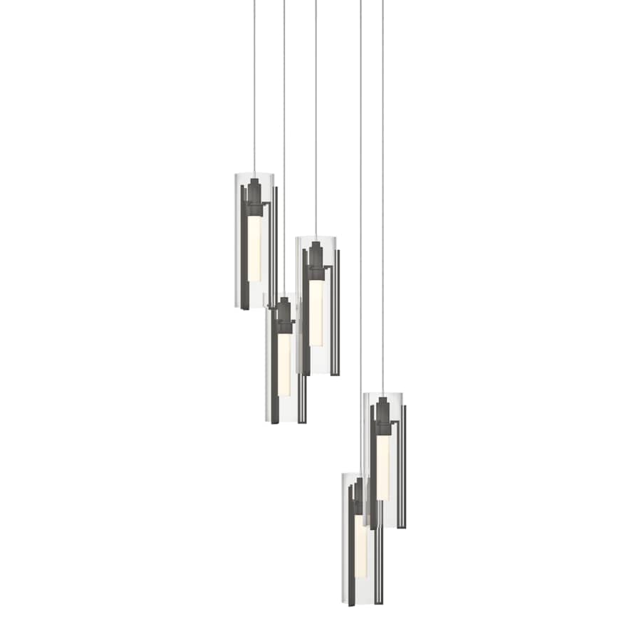 Hubbardton Forge Exos Glass 5 Light 14" Wide Suspension Multi Light Pendant