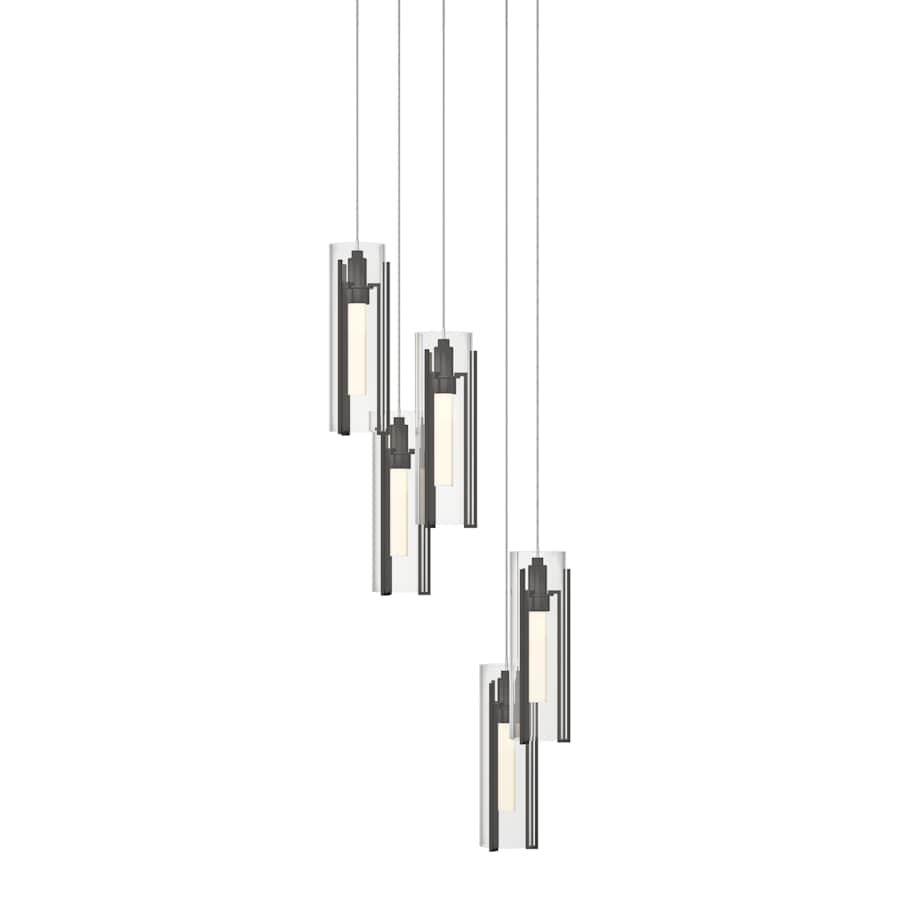 Hubbardton Forge Exos Glass 5 Light 14" Wide Suspension Multi Light Pendant