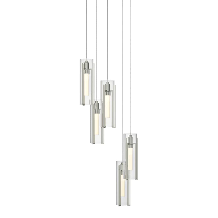 Hubbardton Forge Exos Glass 5 Light 14" Wide Suspension Multi Light Pendant