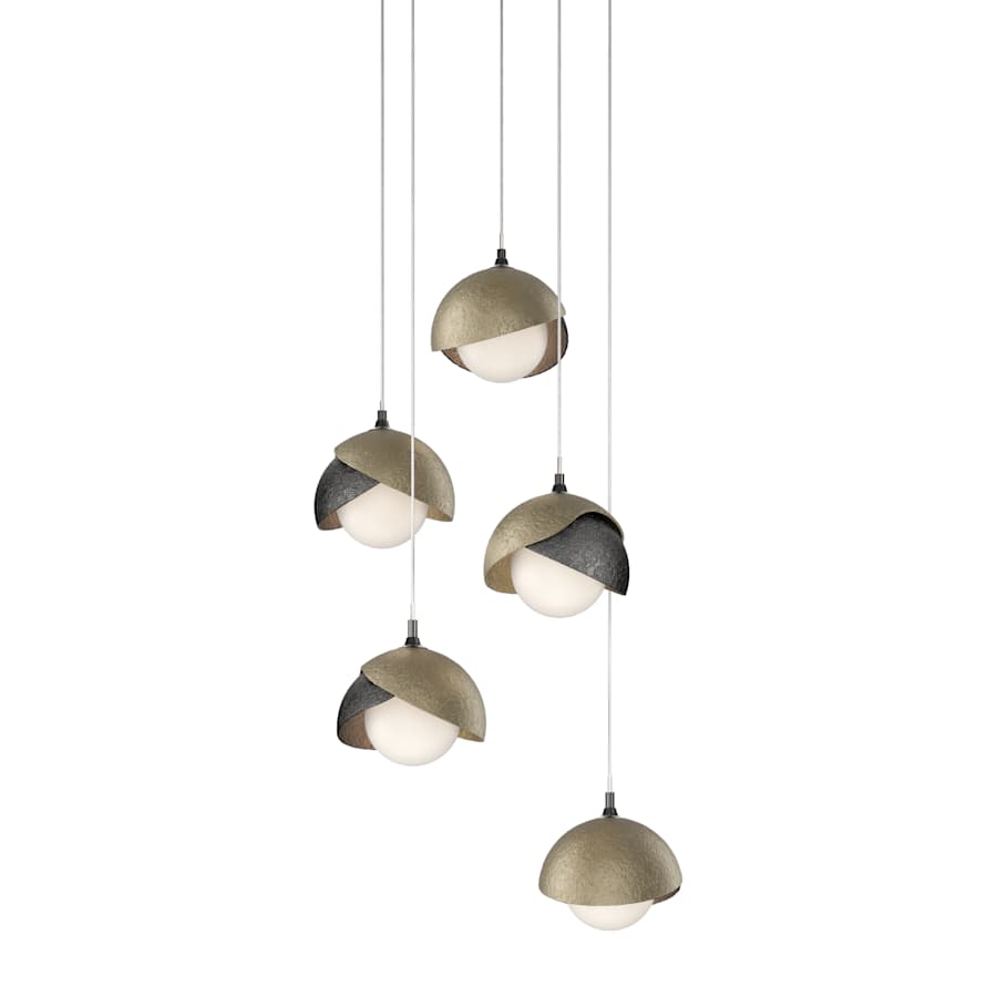 Hubbardton Forge Brooklyn 5 Light 16" Wide Suspension Multi Light Pendant