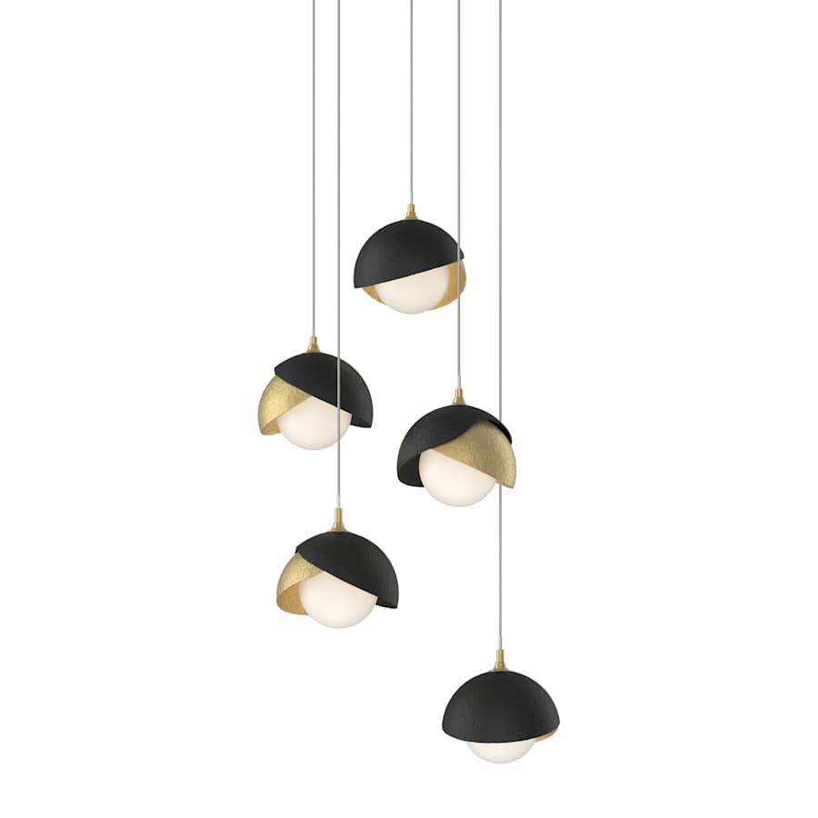 Hubbardton Forge Brooklyn 5 Light 16" Wide Suspension Multi Light Pendant