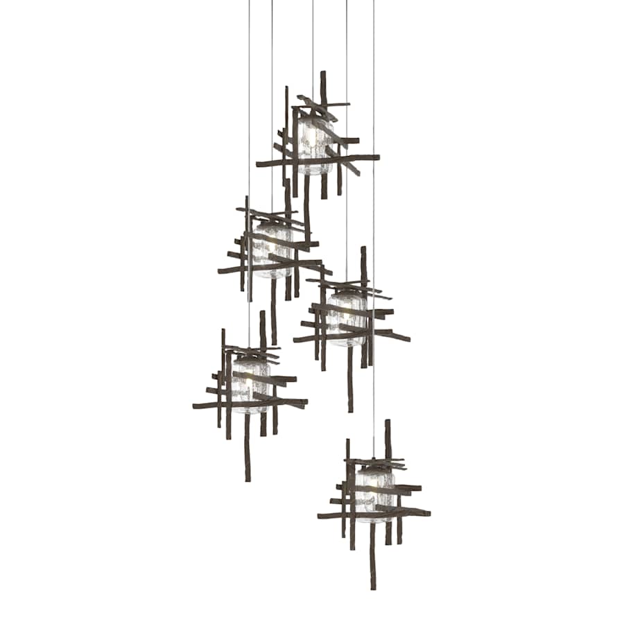 Hubbardton Forge Tura 5 Light 28" Wide Multi Light Pendant