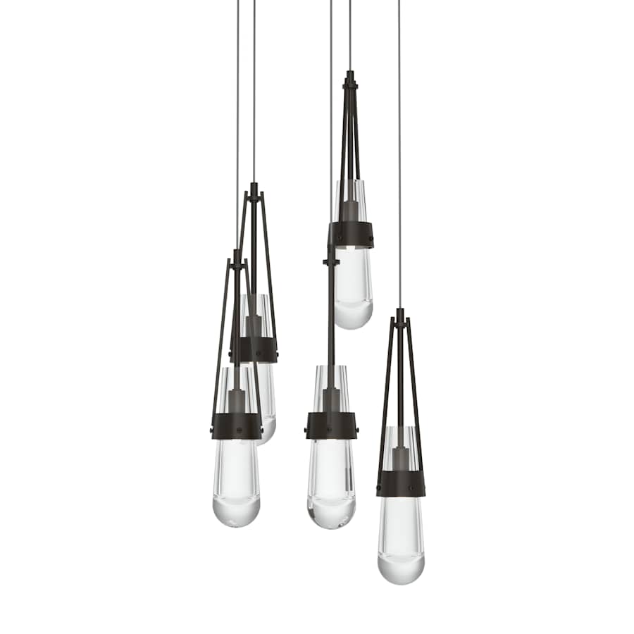 Hubbardton Forge Link 5 Light 13" Wide Multi Light Pendant