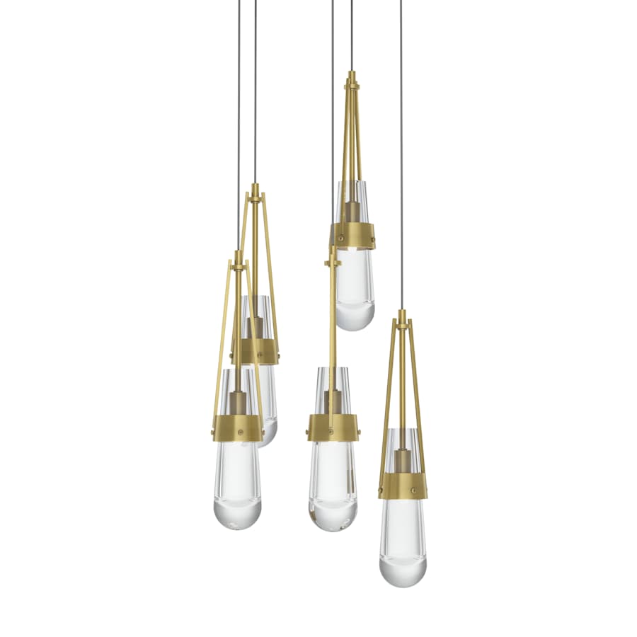 Hubbardton Forge Link 5 Light 13" Wide Multi Light Pendant