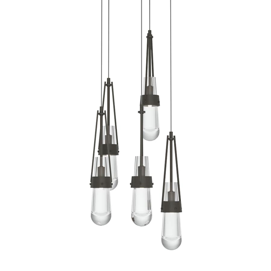 Hubbardton Forge Link 5 Light 13" Wide Multi Light Pendant