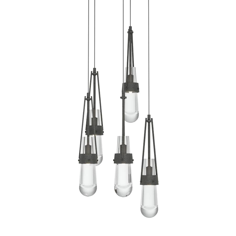 Hubbardton Forge Link 5 Light 13" Wide Multi Light Pendant
