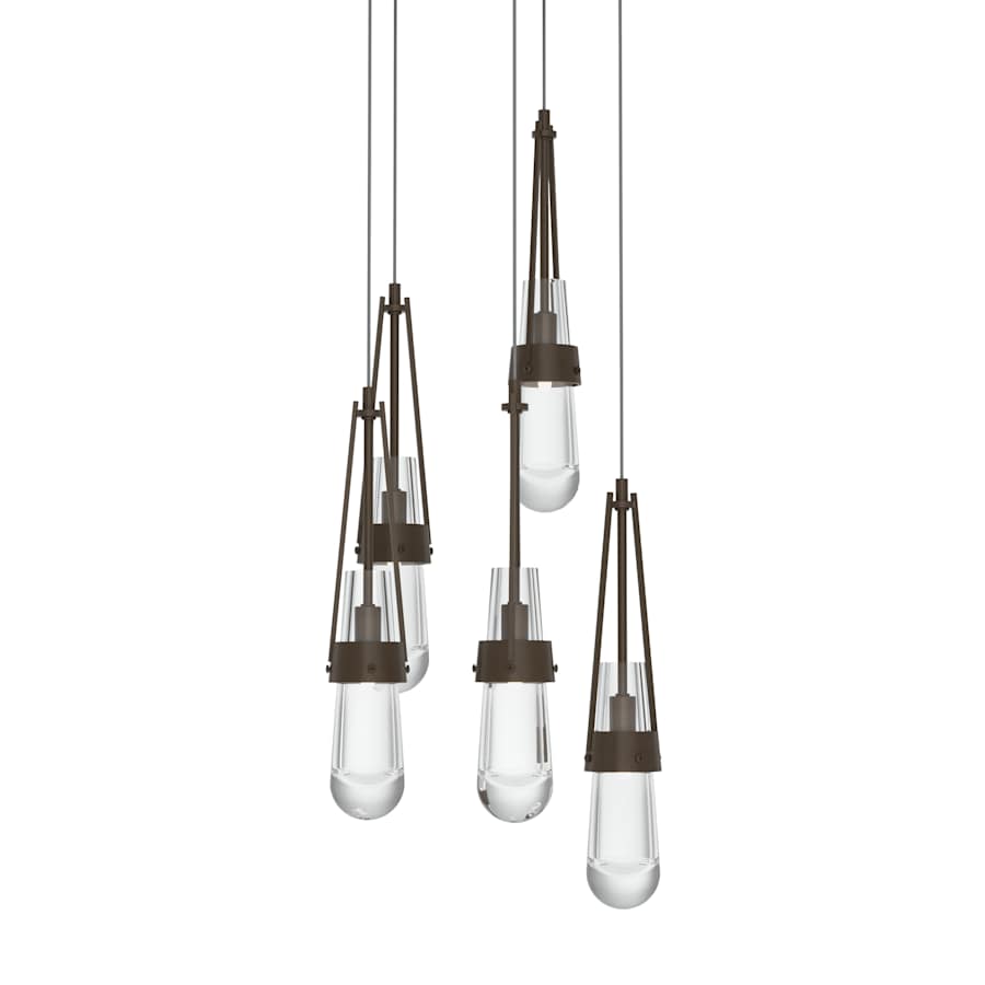Hubbardton Forge Link 5 Light 13" Wide Multi Light Pendant