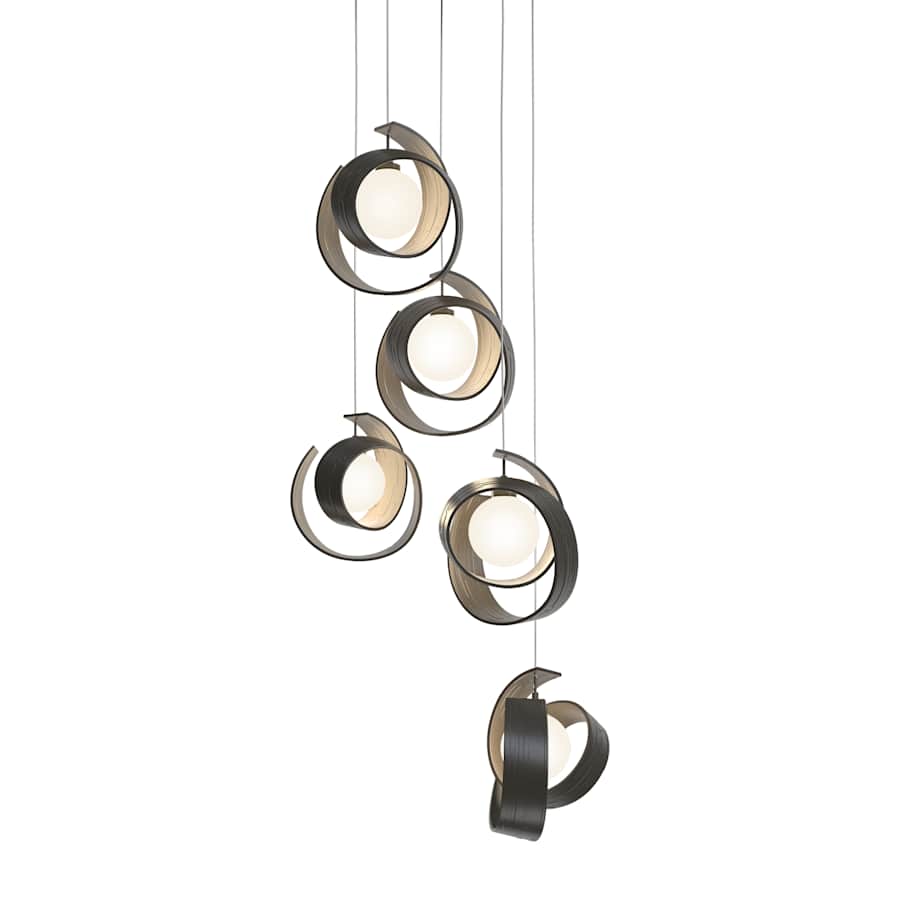 Hubbardton Forge Riza 5 Light 20" Wide Multi Light Pendant
