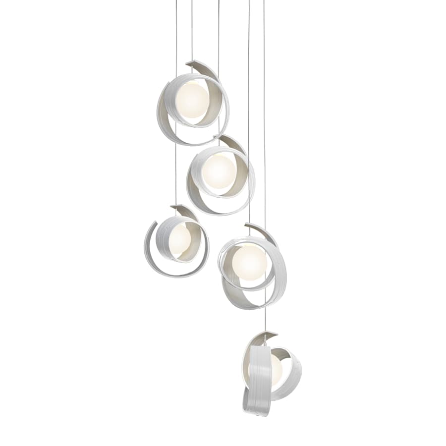 Hubbardton Forge Riza 5 Light 20" Wide Multi Light Pendant