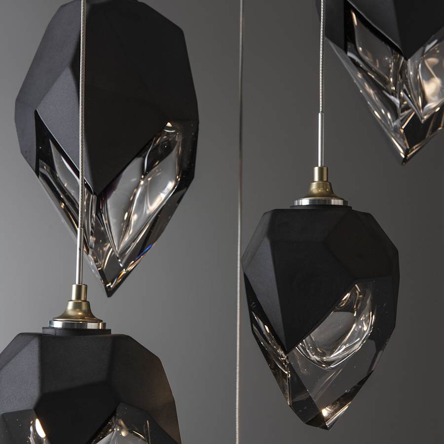 Hubbardton Forge Chrysalis 9 Light 21" Wide Multi Light Pendant