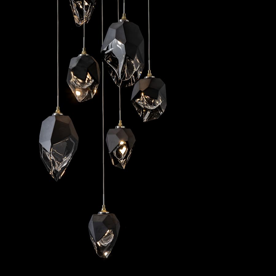 Hubbardton Forge Chrysalis 9 Light 21" Wide Multi Light Pendant