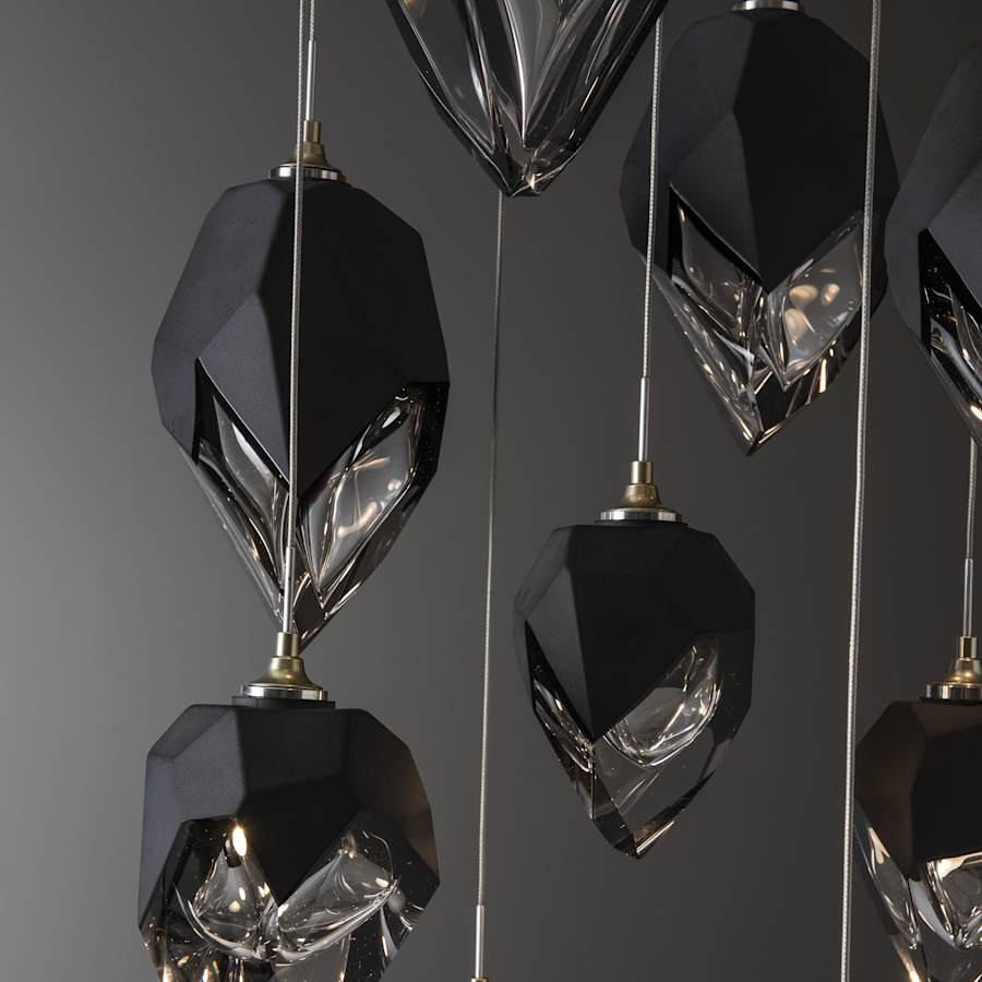 Hubbardton Forge Chrysalis 9 Light 21" Wide Multi Light Pendant