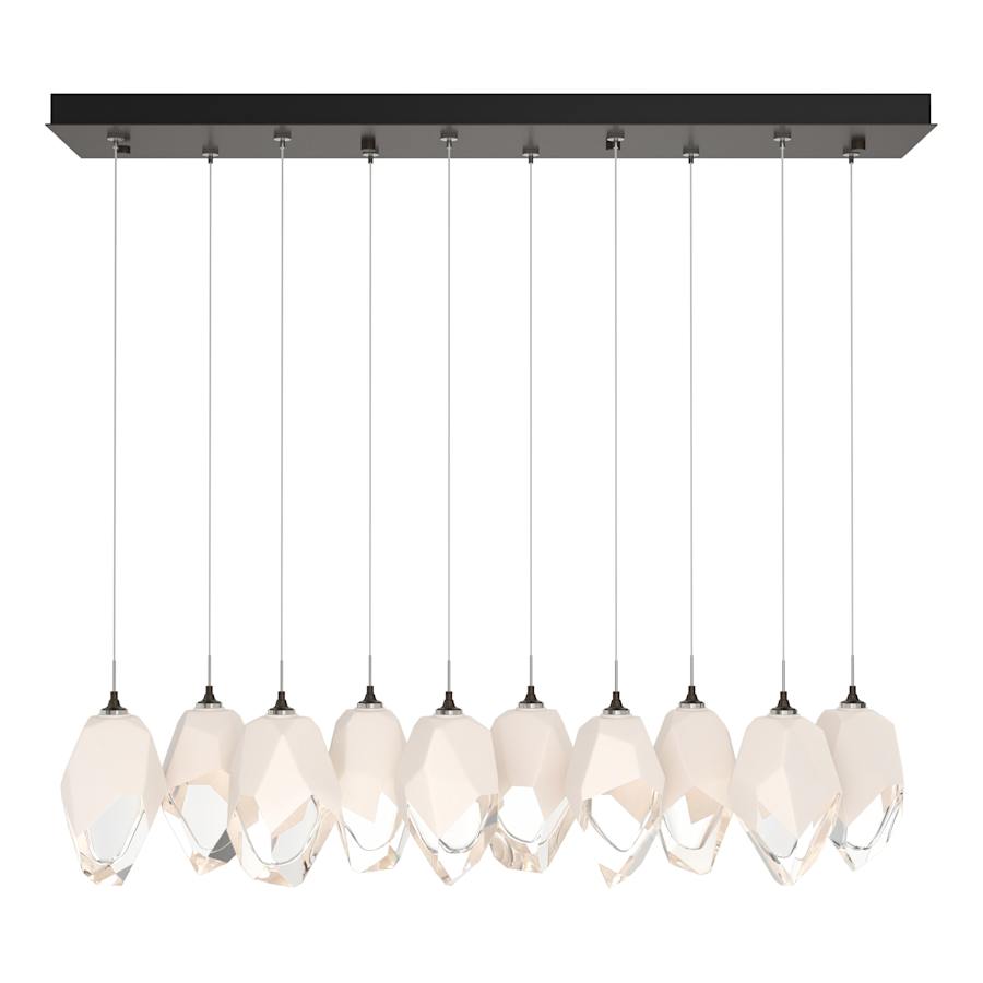 Hubbardton Forge Chrysalis 10 Light 45" Wide Linear Pendant