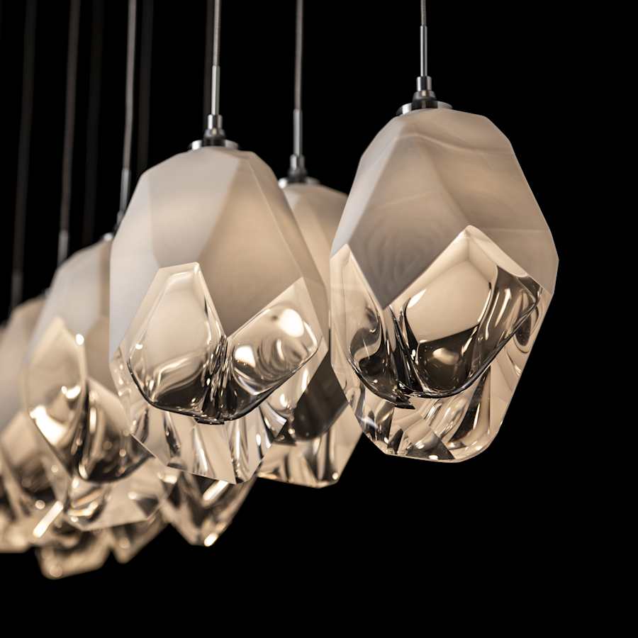 Hubbardton Forge Chrysalis 10 Light 45" Wide Linear Pendant