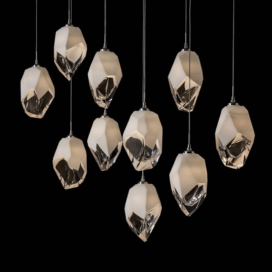 Hubbardton Forge Chrysalis 10 Light 45" Wide Linear Pendant