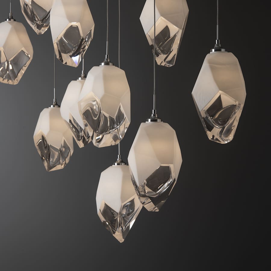 Hubbardton Forge Chrysalis 10 Light 45" Wide Linear Pendant