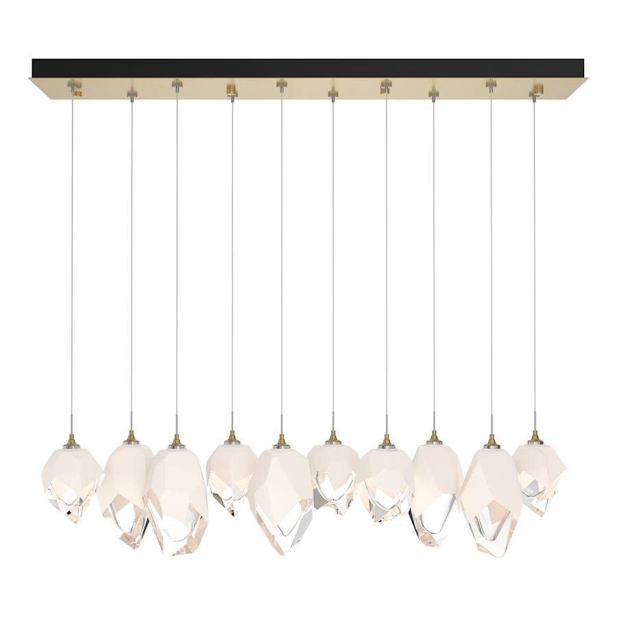 Hubbardton Forge Chrysalis 10 Light 45" Wide Linear Pendant