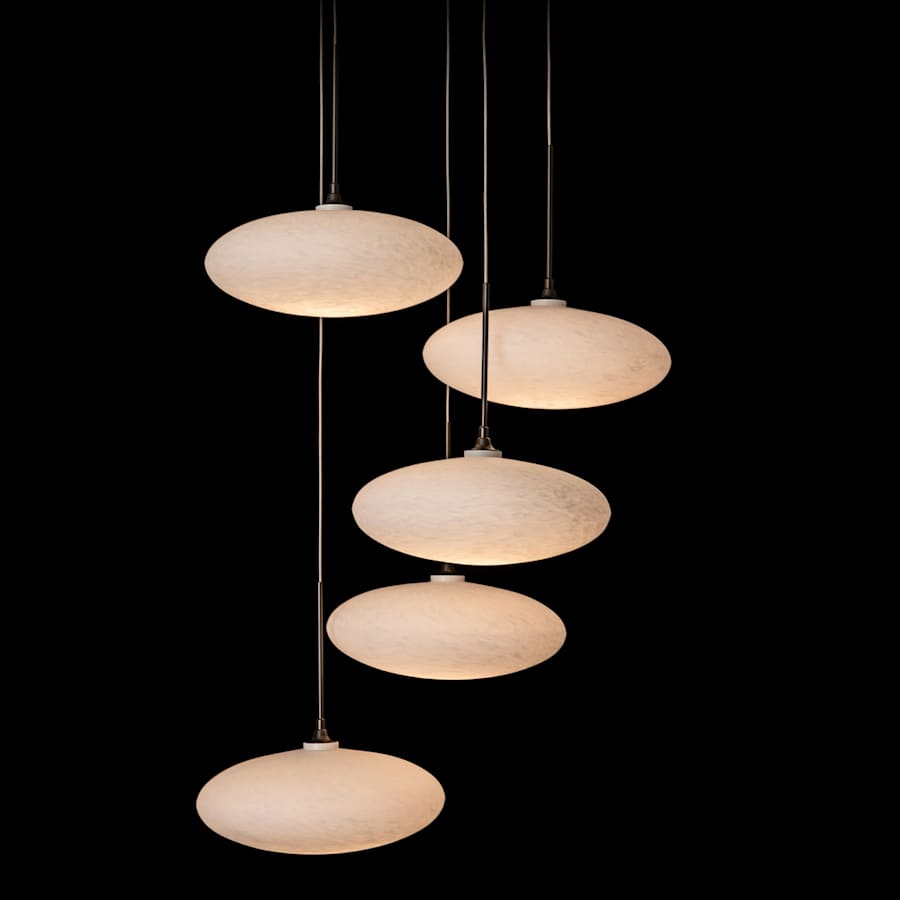 Hubbardton Forge Clouds 5 Light 20" Wide Multi Light Pendant