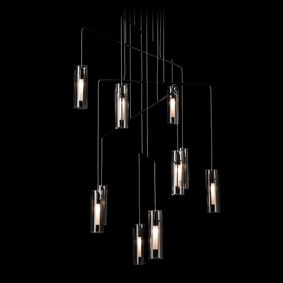 Hubbardton Forge Exos 10 Light 35" Wide Multi Light Pendant