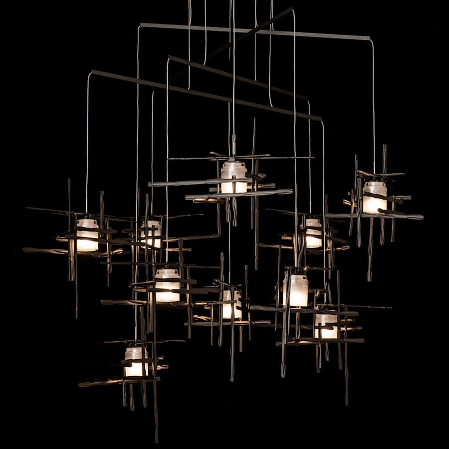 Hubbardton Forge Tura 10 Light 49" Wide Multi Light Pendant