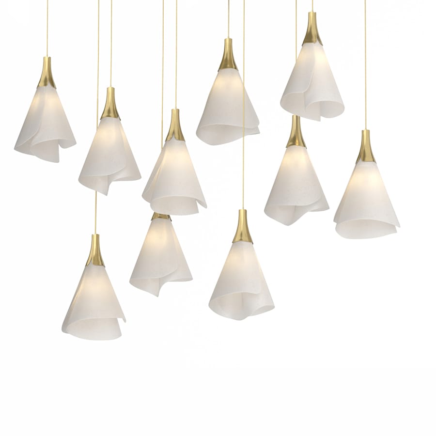 Hubbardton Forge Mobius 10 Light 46" Wide Linear Pendant