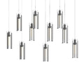 Hubbardton Forge Exos Glass 10 Light 45" Wide Suspension Linear Pendant