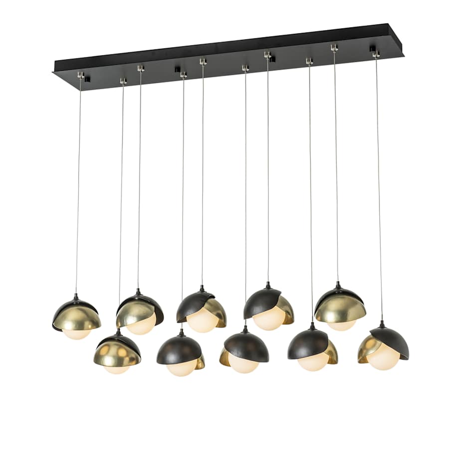 Hubbardton Forge Brooklyn 10 Light 45" Wide Suspension Multi Light Pendant