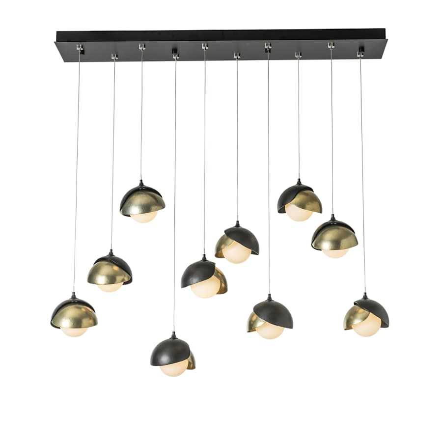 Hubbardton Forge Brooklyn 10 Light 45" Wide Suspension Multi Light Pendant