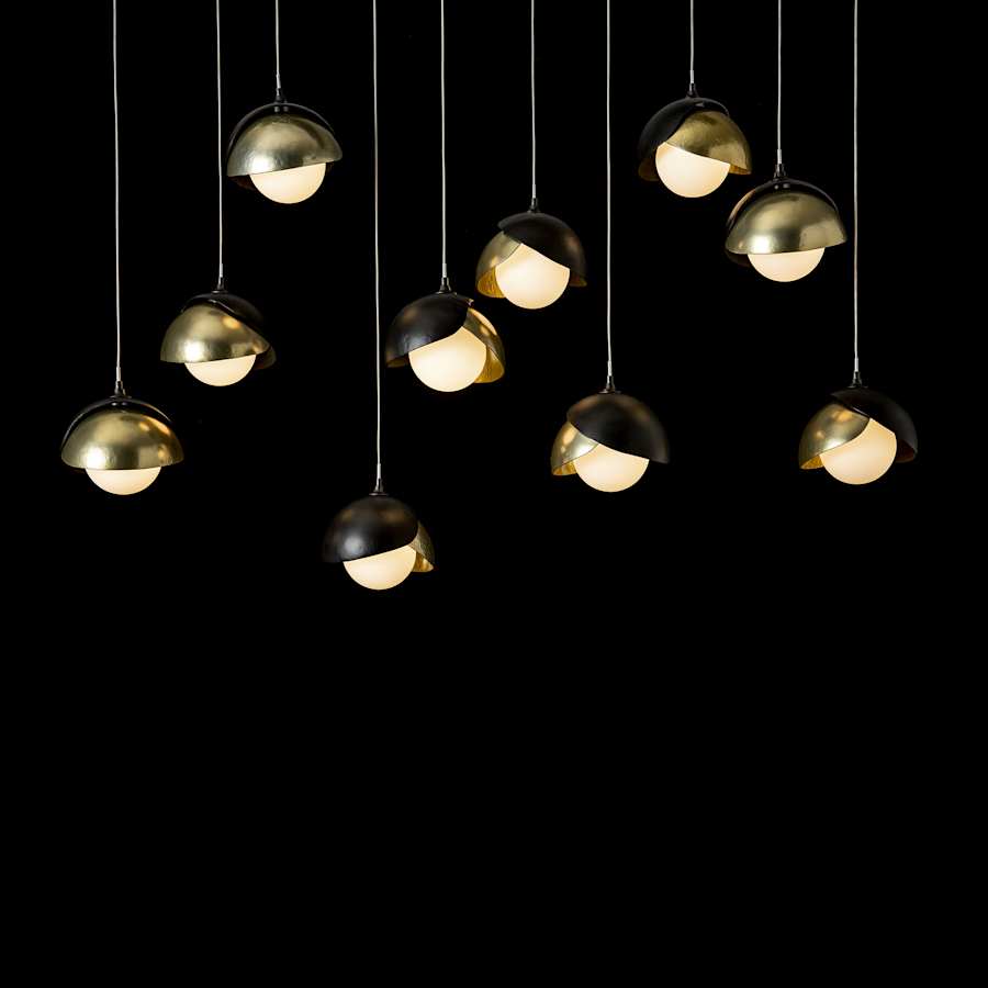 Hubbardton Forge Brooklyn 10 Light 45" Wide Suspension Multi Light Pendant