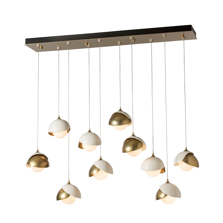 Hubbardton Forge Brooklyn 10 Light 45" Wide Suspension Multi Light Pendant