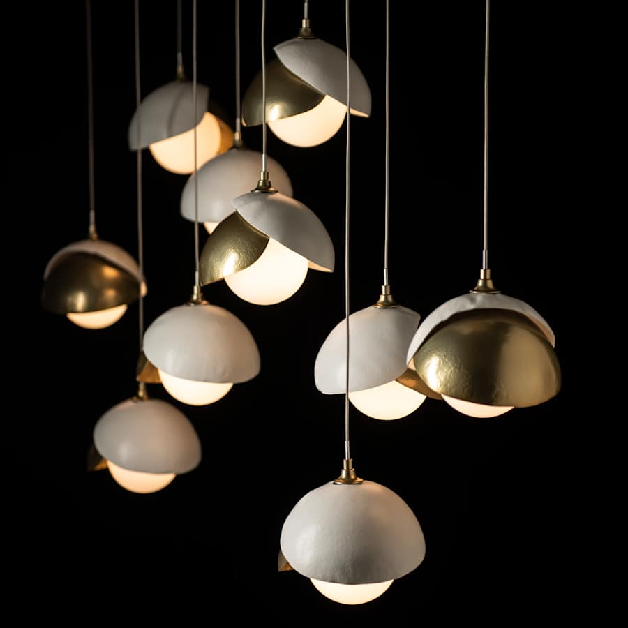 Hubbardton Forge Brooklyn 10 Light 45" Wide Suspension Multi Light Pendant