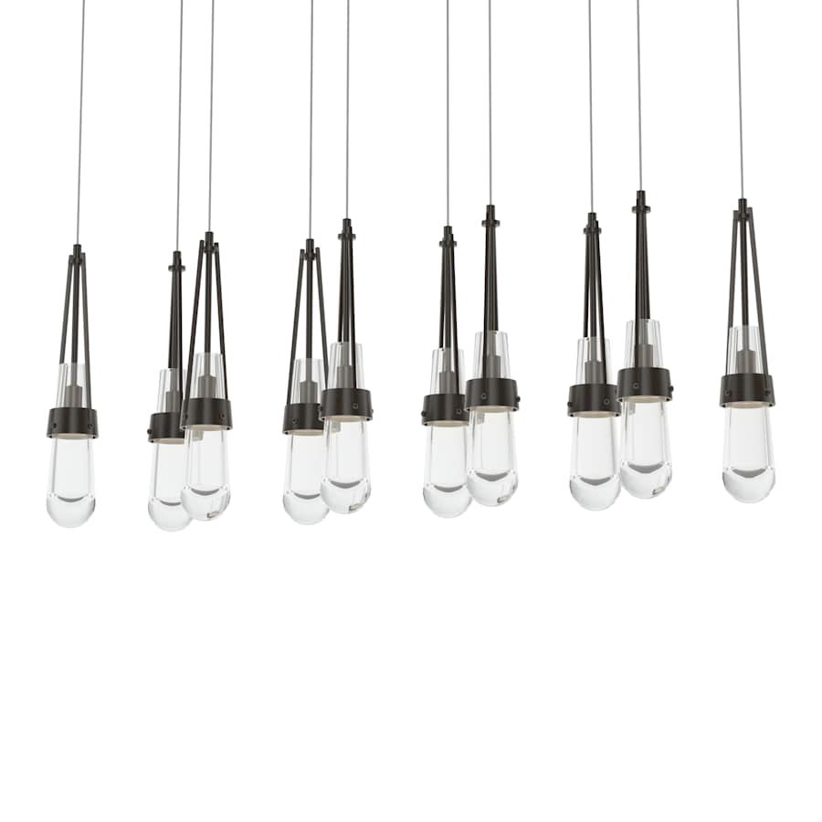 Hubbardton Forge Link 10 Light 45" Wide Linear Pendant