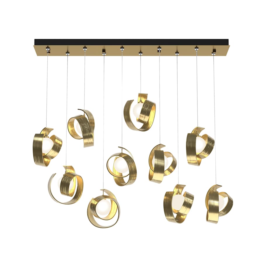 Hubbardton Forge Riza 10 Light 47" Wide Linear Pendant