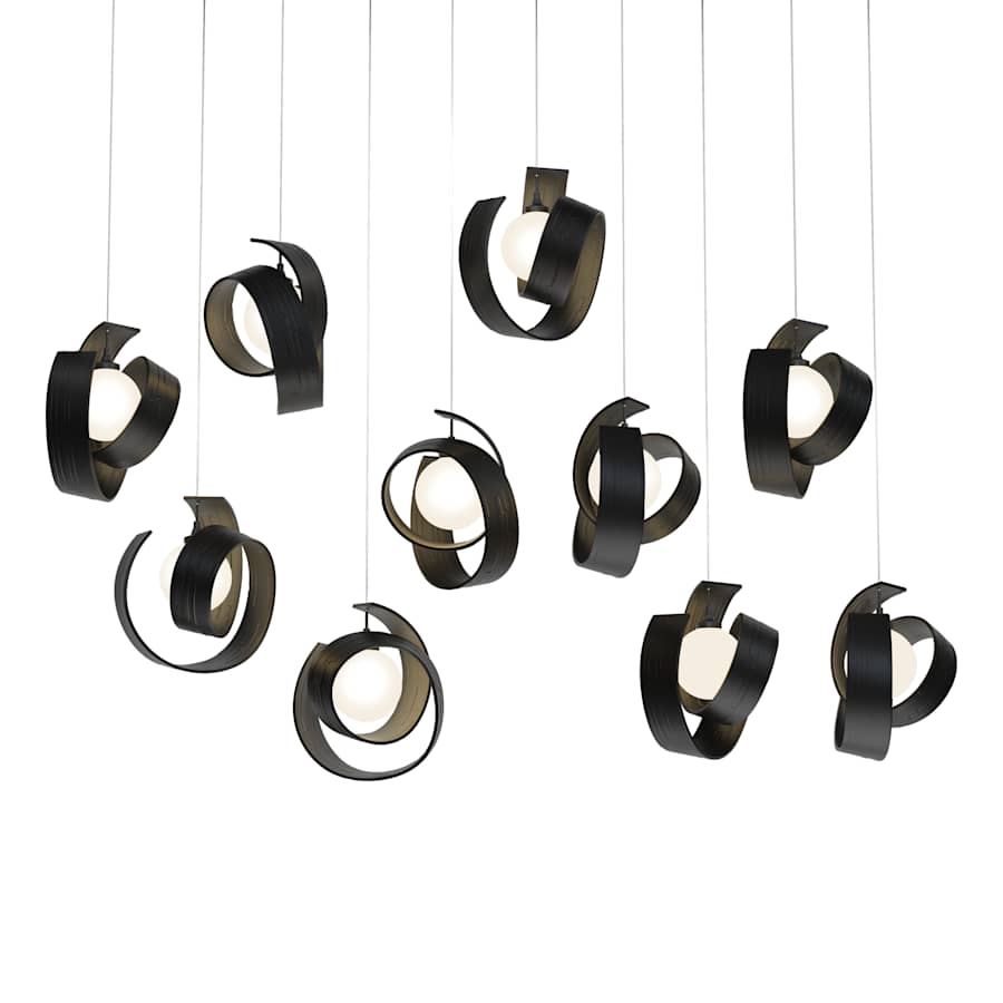 Hubbardton Forge Riza 10 Light 47" Wide Linear Pendant