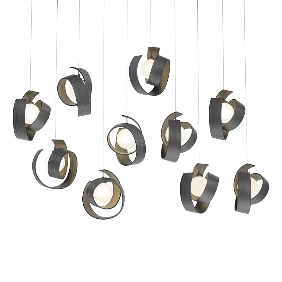 Hubbardton Forge Riza 10 Light 47" Wide Linear Pendant